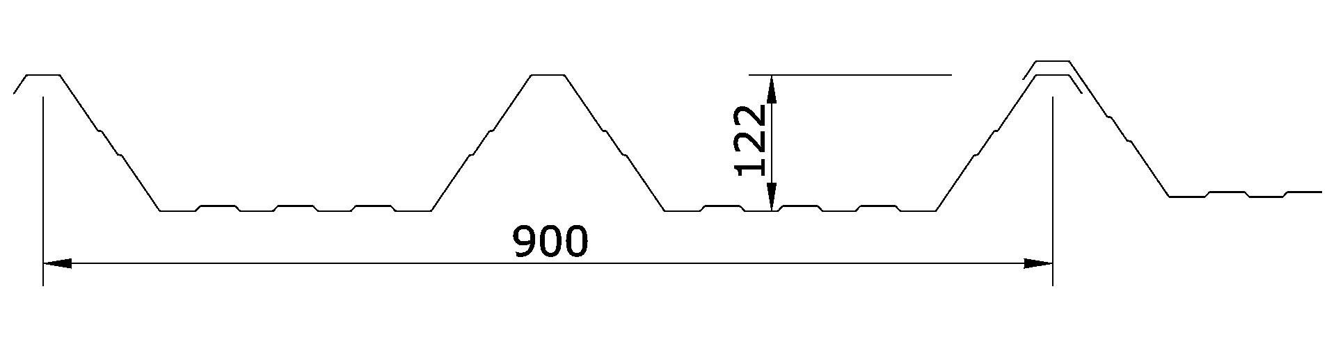 Chapa Autoportante T-90