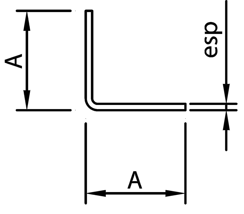 erfil Estructural Ángulo "L"