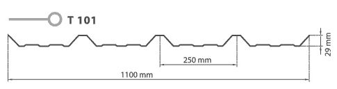 Policarbonato Trapezoidal T-101